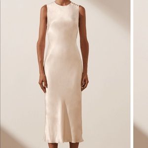 Shona Joy La Lune Bias Sleeveless Midi Dress